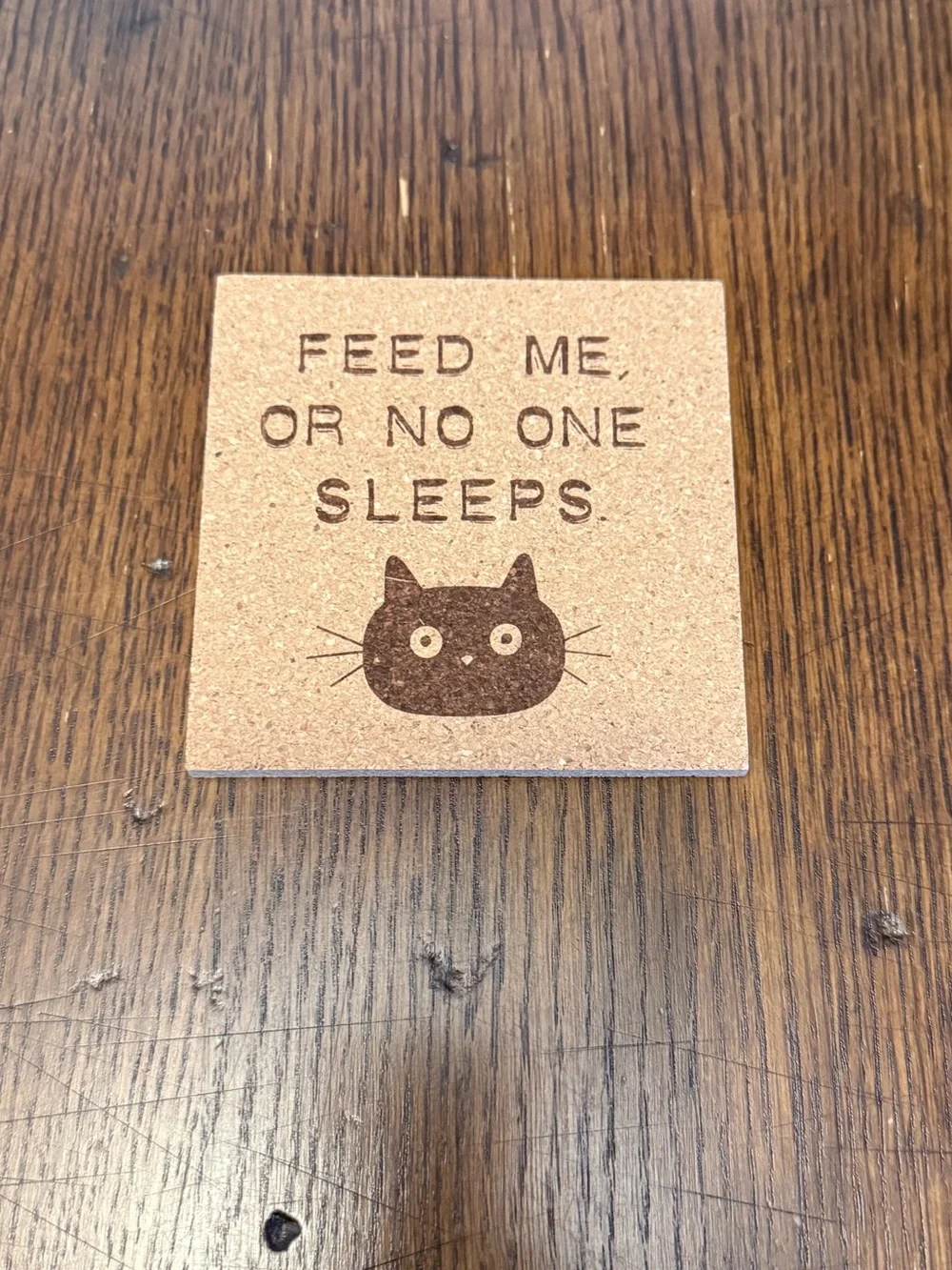 Cat Lady Cork‎ Coaster Set of 4 | BRAND NEW